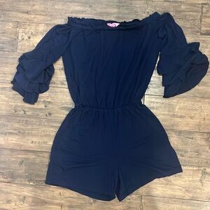 Lilly Pulitzer XXS Navy Blue Romper